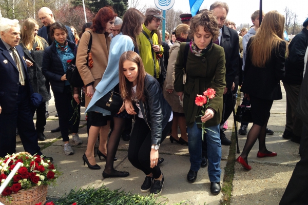 Участие в общеуниверситетском митинге в честь 71-й годовщины Великой Победы