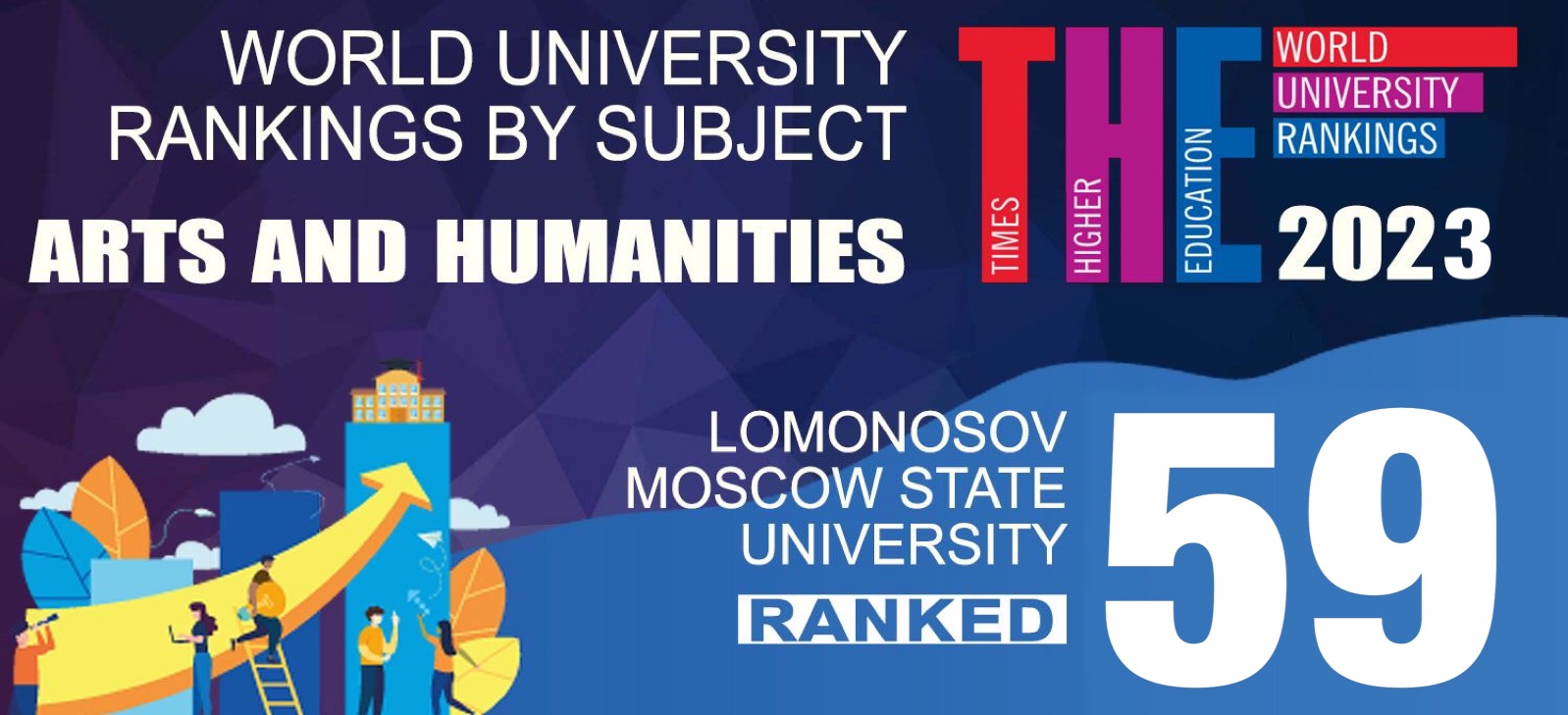 МГУ вошел в топ-100 предметного рейтинга Times Higher Education  по гуманитарным наукам и искусству