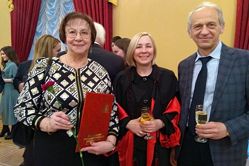 Н.В-И.Козлова удостоена почетного звания "Заслуженный профессор Московского университета"