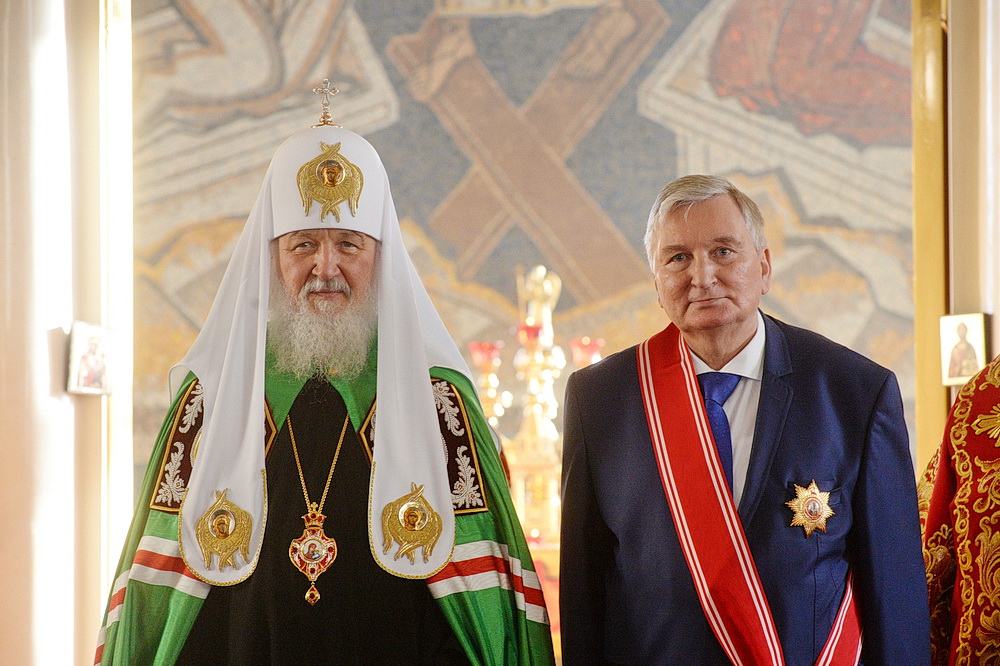 С.П.Карпов награжден орденом святителя Макария, митрополита Московского, I степени