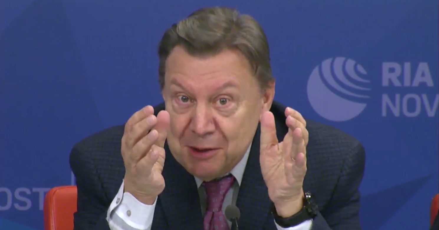 Ю.Н.Рогулев - участник круглого стола "Россия и США: возможные последствия резких шагов Вашингтона" Ю.Н.Рогулев - участник круглого стола "Россия и США: возможные последствия резких шагов Вашингтона"